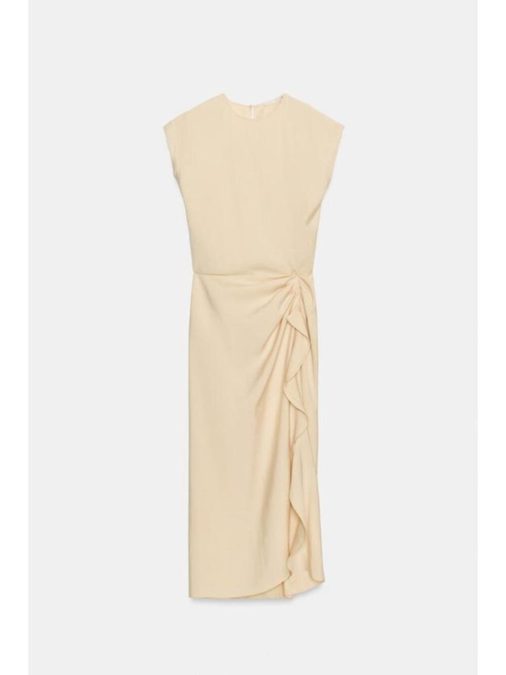ZARA ZW COLLECTION RUFFLED MIDI DRESS